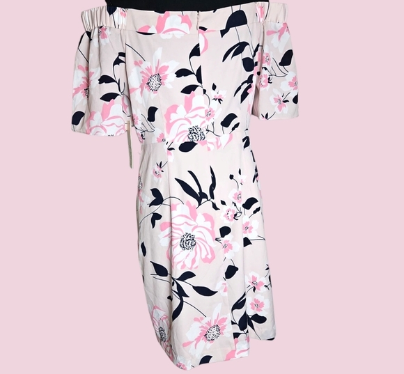 Eliza J Floral Off-Shoulder Dress Size 10 - Picture 3 of 8